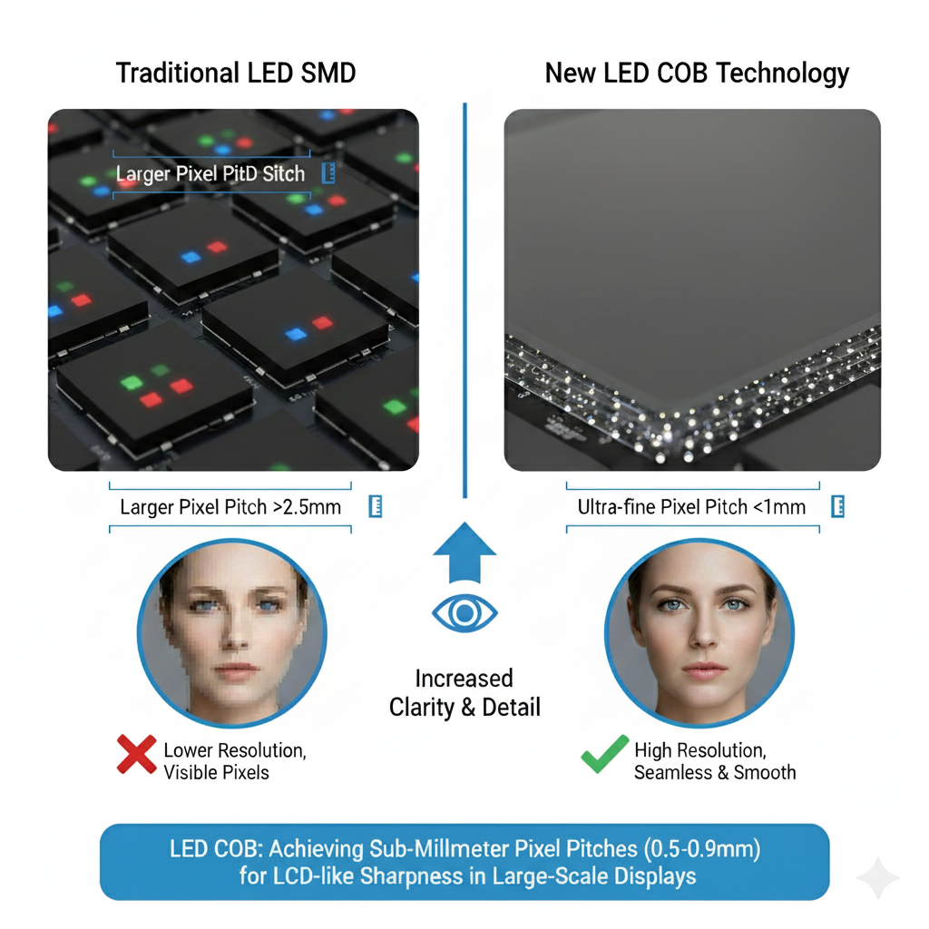 LED COB VIDEO WALL WITH HIGH RESOLUTION