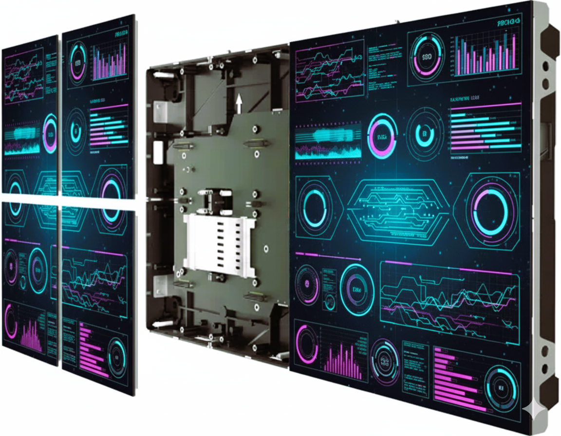 led wall cob video wall led alta risoluzione per control room realizzazione allestimento vendita