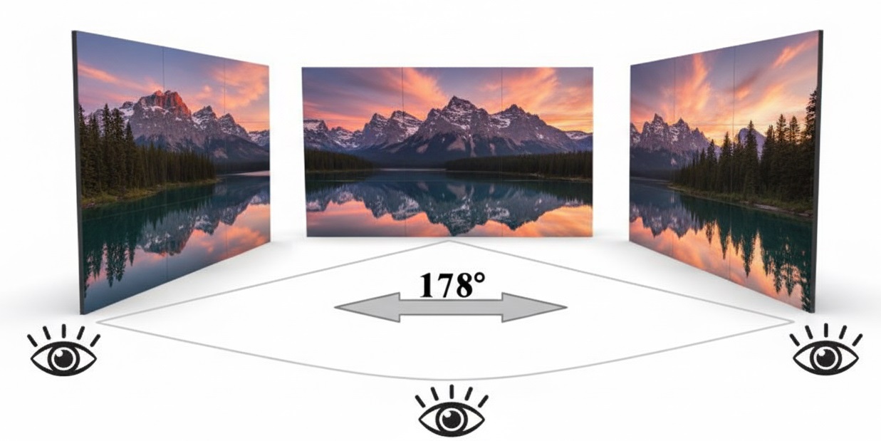 led wall con ampio angolo di visione