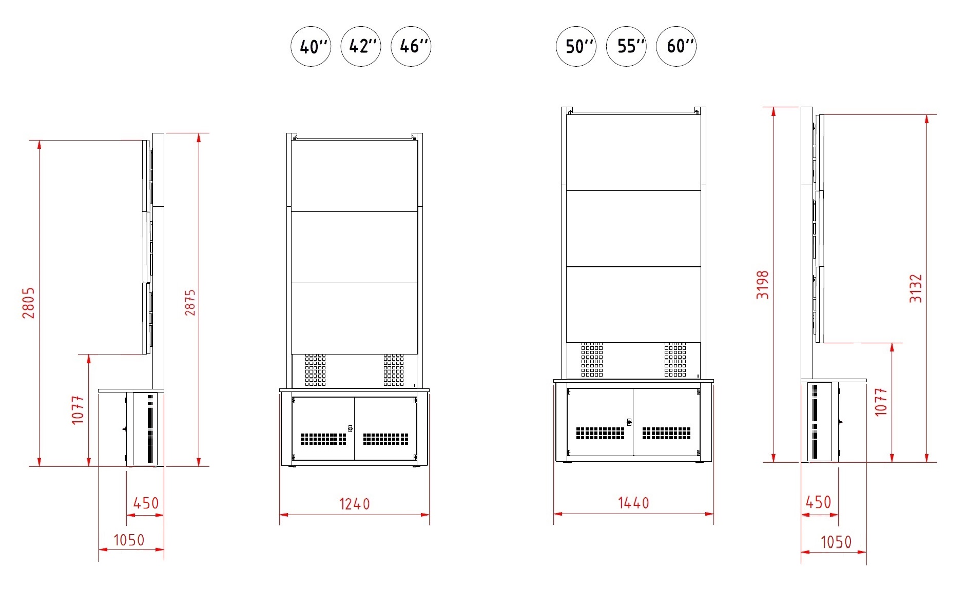 VIDEOWALL 1000 CONSOLE 3 RIGHE