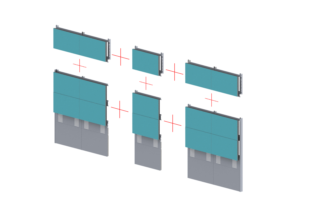 Videowall 1000P composizione lineare2