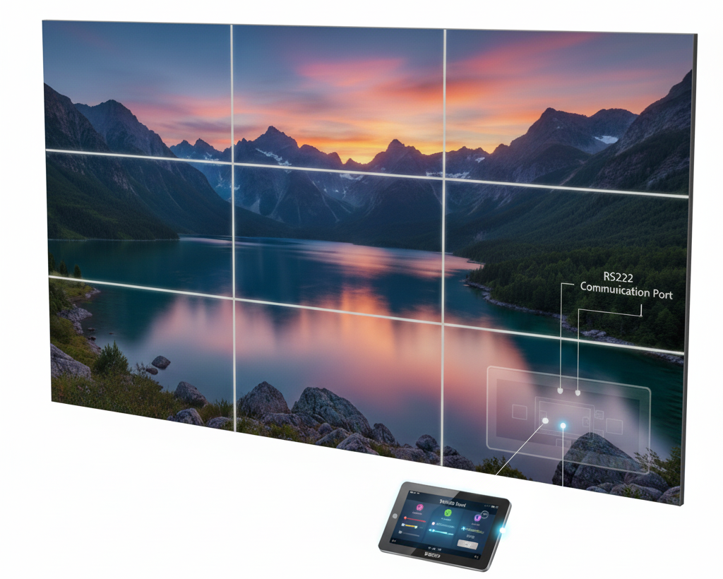 monitor lcd per videowall con sistema di comunicazione per immagine uniforme