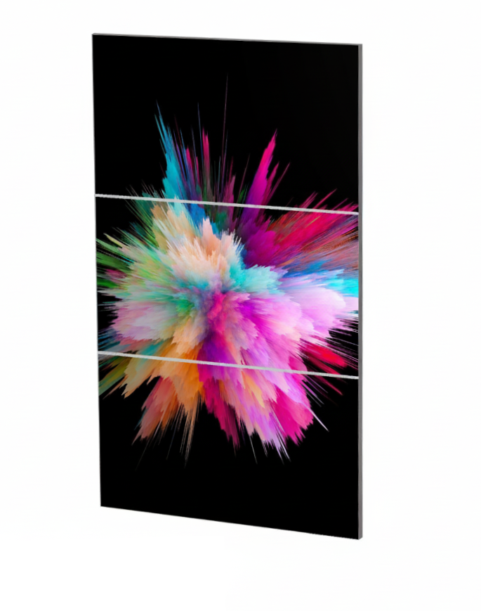 video wall lcd per control room modulare e componibile 1X3
