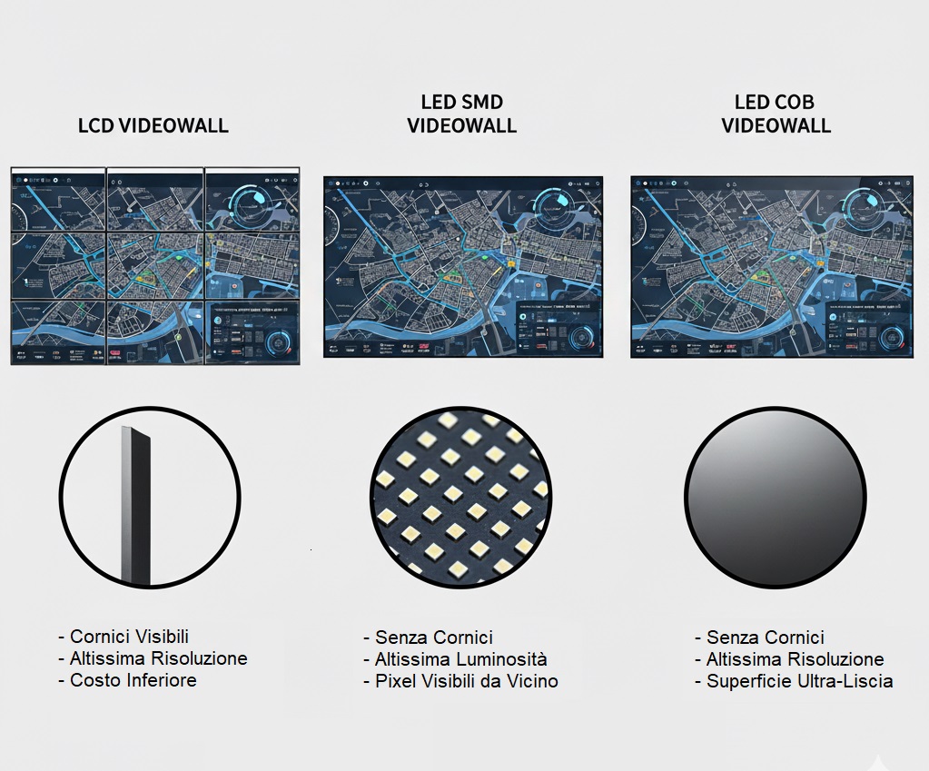 videowall lcd o led? quali differenze?